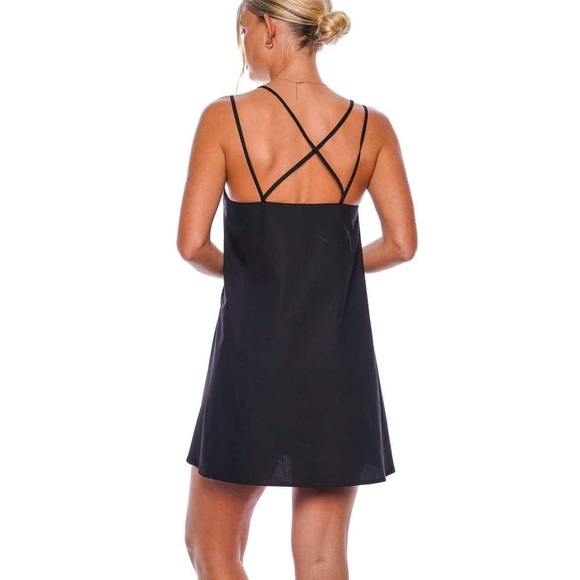 NEW MATTHEW BRUCH
Cross Strap Mini Dress - Picture 3 of 6